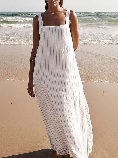 Striped Cami Long Dress