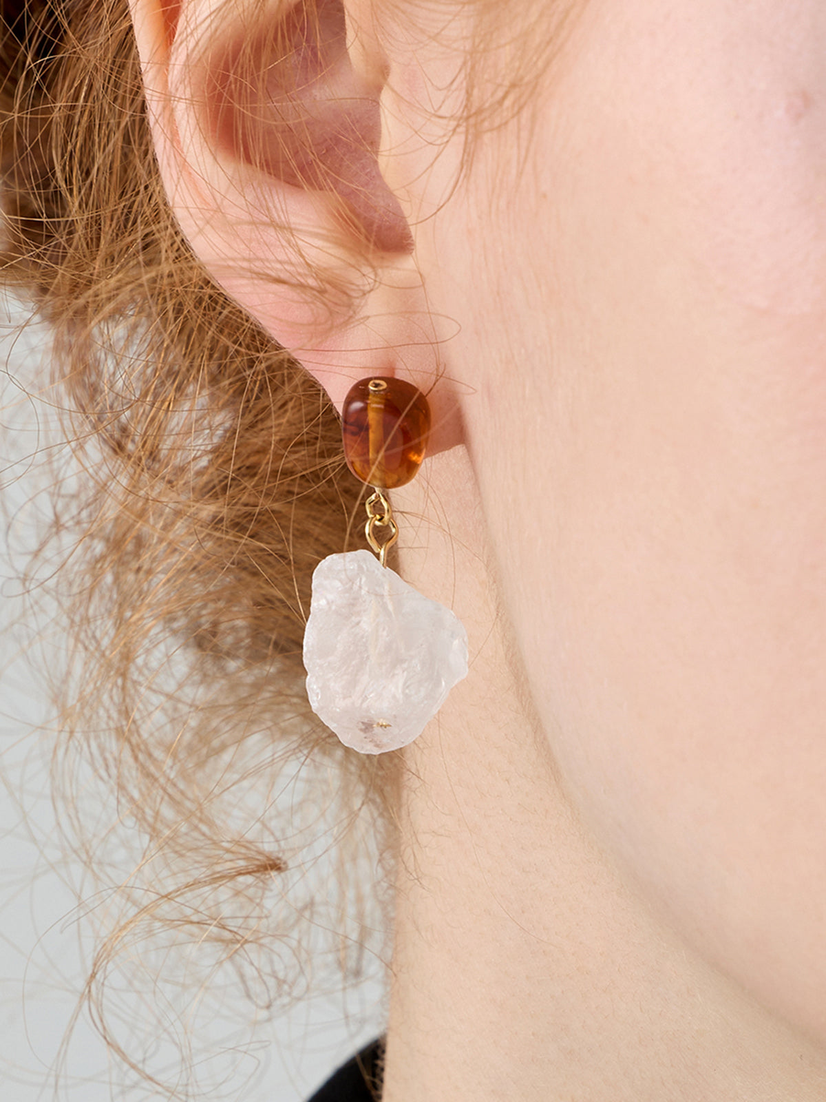 Irregular Natural Stone Earrings