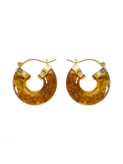 Vintage Acrylic Resin Earrings