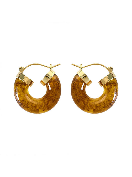 Vintage Acrylic Resin Earrings