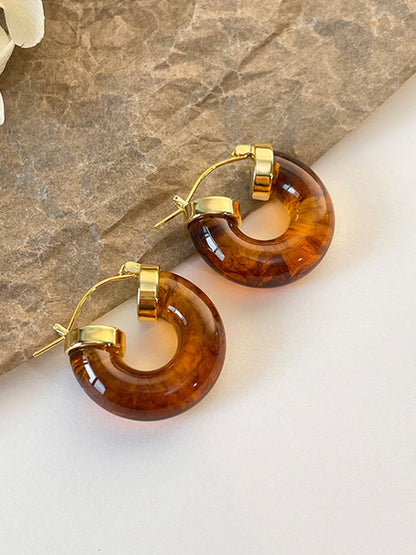 Vintage Acrylic Resin Earrings