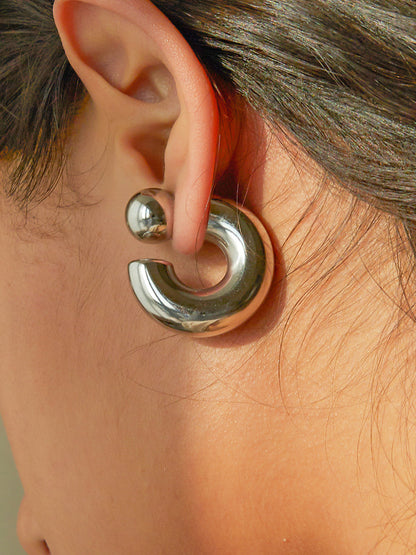 Stylish C-Shaped Earrings