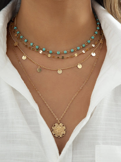 Turquoise Multi-Layered Necklace