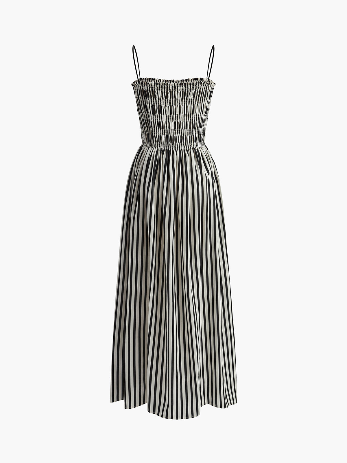 Sleeveless Pinstripe Long Dress