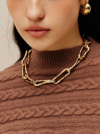 Golden Chunky Chain Necklace