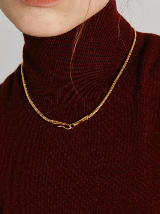 Golden Snake Chain Necklace