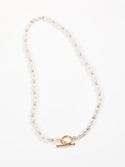 Romance Peral Lariat Necklace