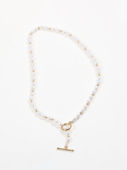 Romance Peral Lariat Necklace