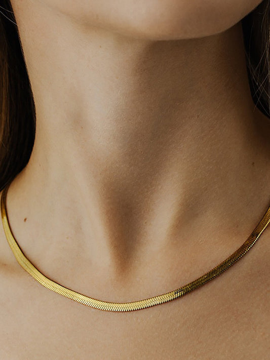 Minimalist Snake Chain Necklace