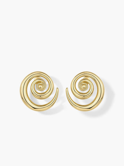 Golden Swirl Earrings