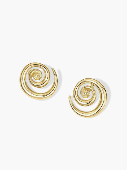 Golden Swirl Earrings