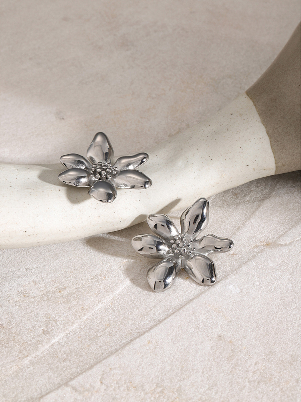 Elegant Irregular Petal Earrings