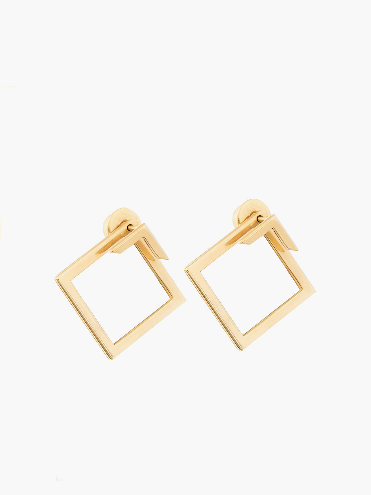 Square Geometric Stud Earrings