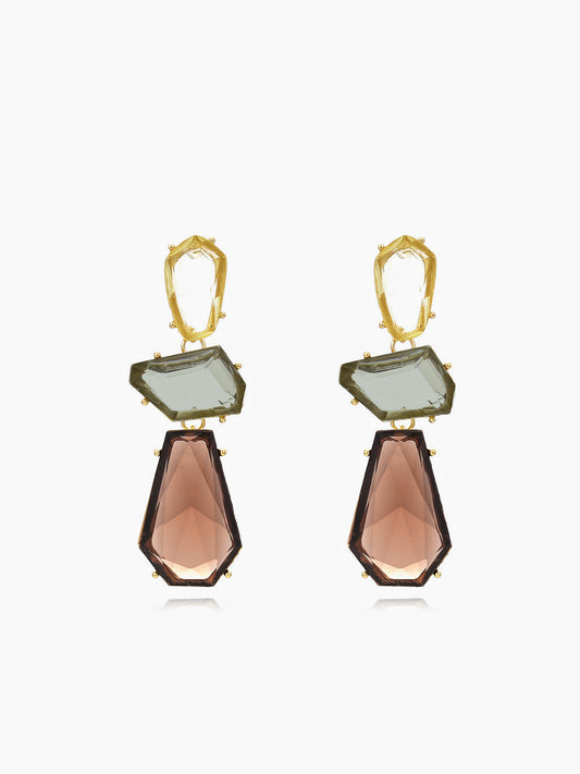 Vintage Geometric Drop Earrings