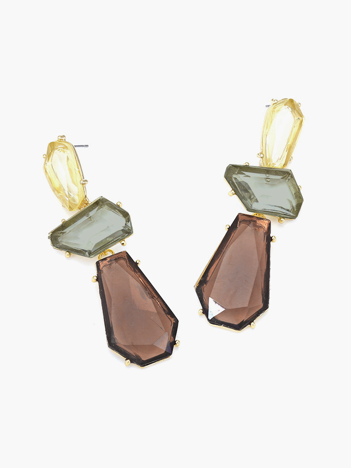 Vintage Geometric Drop Earrings