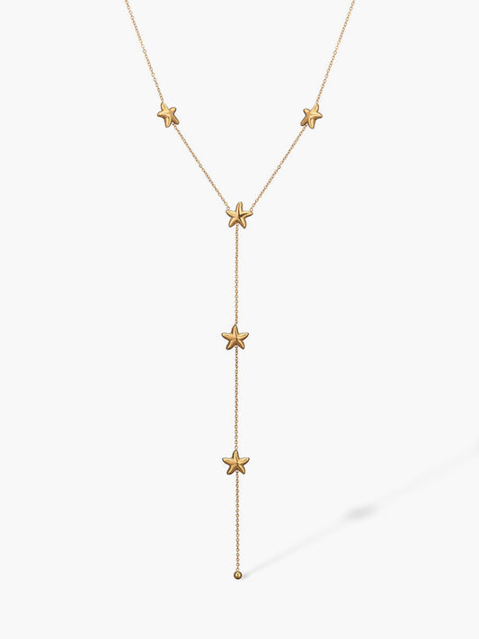 Golden Star Tassel Necklace