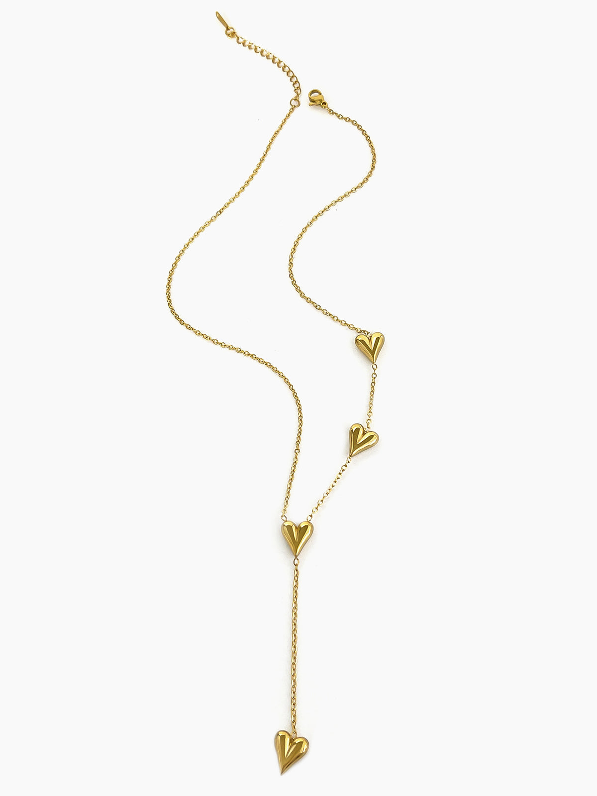 Golden Heart Tassel Necklace