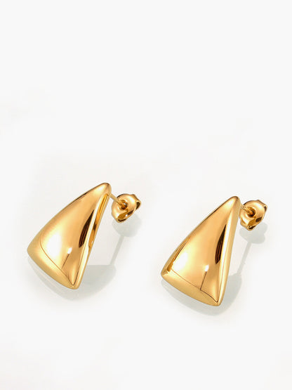 Triangle Stud Drop Earrings