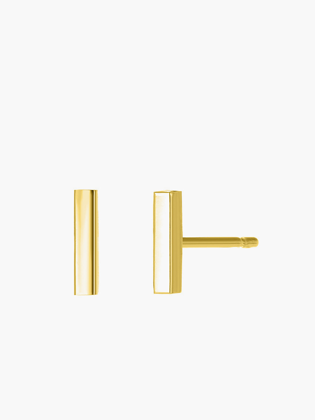 Minimalist Bar Stud Earrings