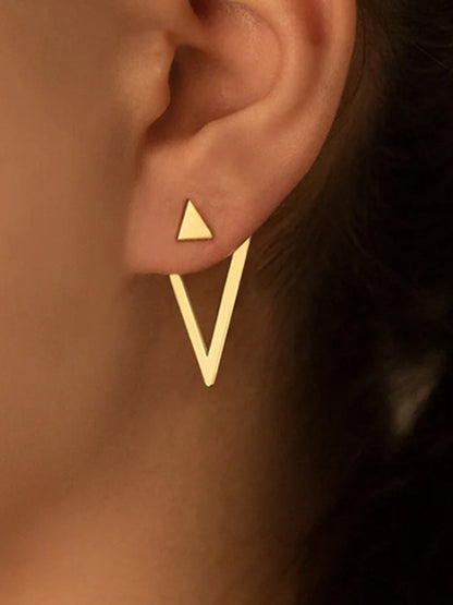 Detachable Triangle Earrings