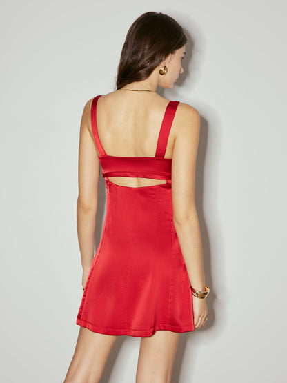 Cutout Strappy Short Dress