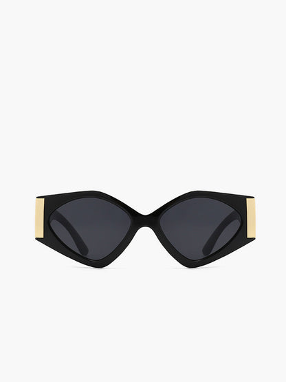 Geometric Frame Cat-Eye Sunglasses