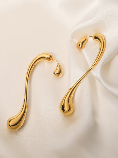 Asymmetrical Water Drop Earrings