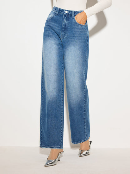 Mid-Waist Denim Jeans