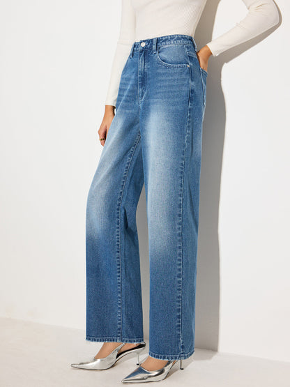 Mid-Waist Denim Jeans