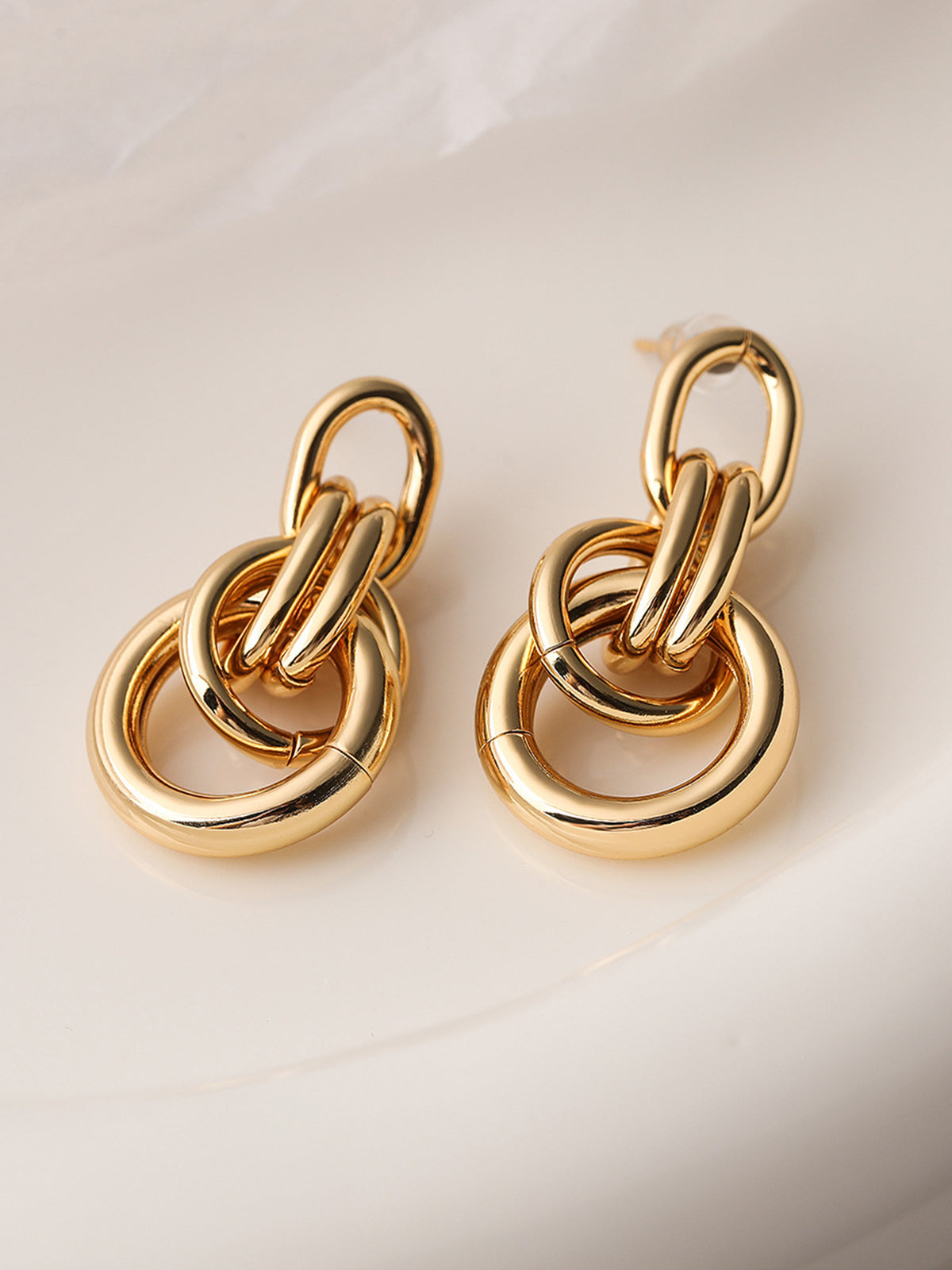 Knot Chunky Hoop Earrings