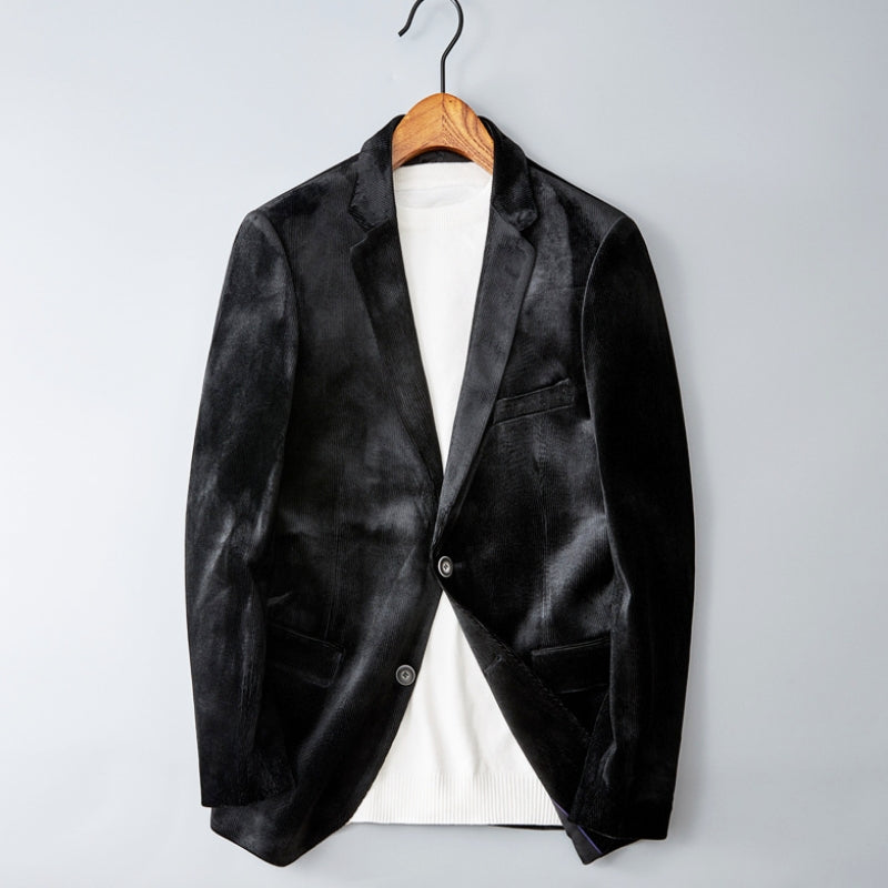 Charles Morrison Gold Velvet Blazer