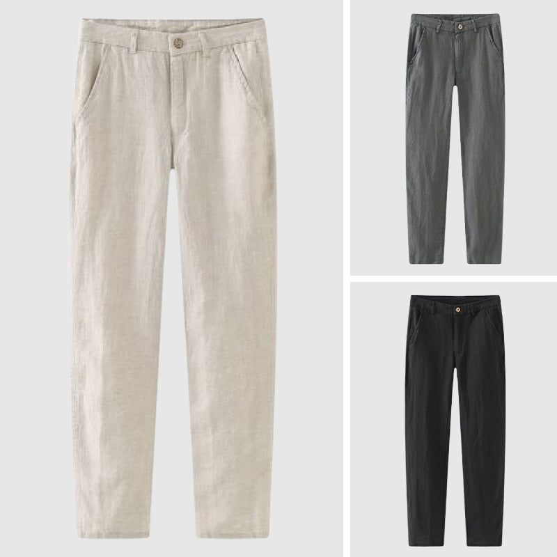 Charles Morrison Mykonos Linen Cotton Trousers