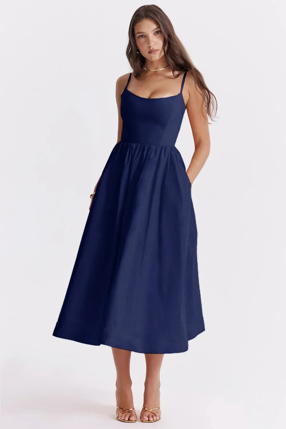 Megan Loose Midi Dress