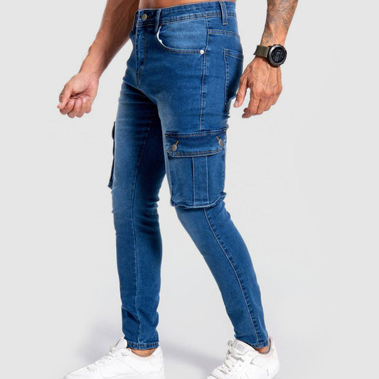 Enzo Slim Fit Multi Pocket Jeans