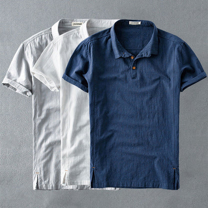 Frank Hardy Linen Polo Shirt