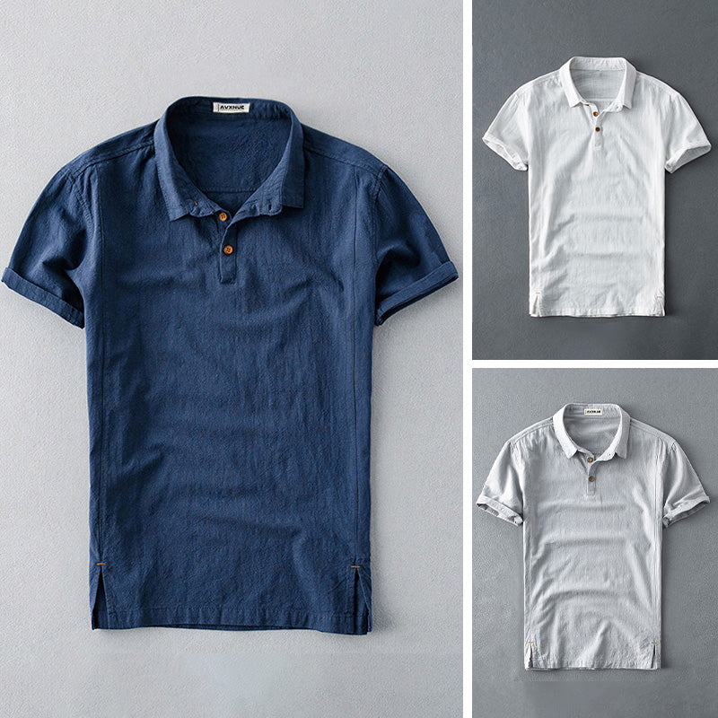 Frank Hardy Linen Polo Shirt