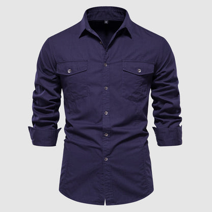 Frank Hardy Military Style Cotton Shirt