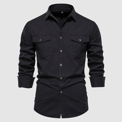 Frank Hardy Military Style Cotton Shirt