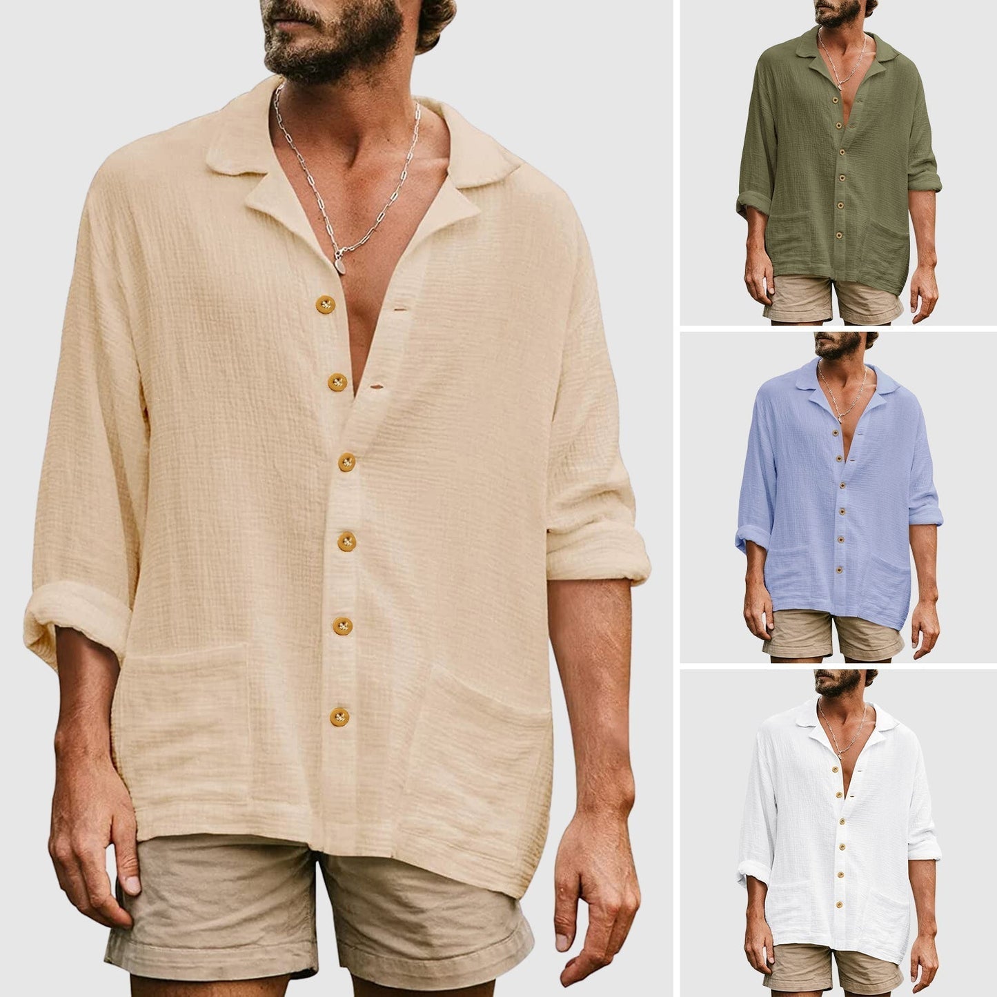 Frank Hardy Tropical Island Linen Shirt