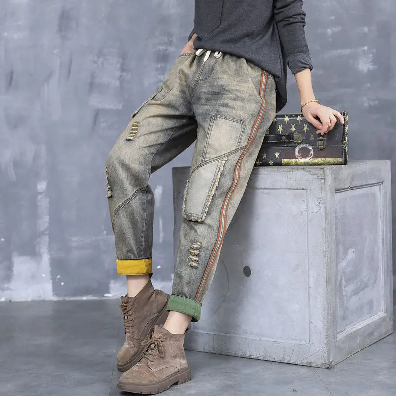 ODETTA DENIM TROUSERS