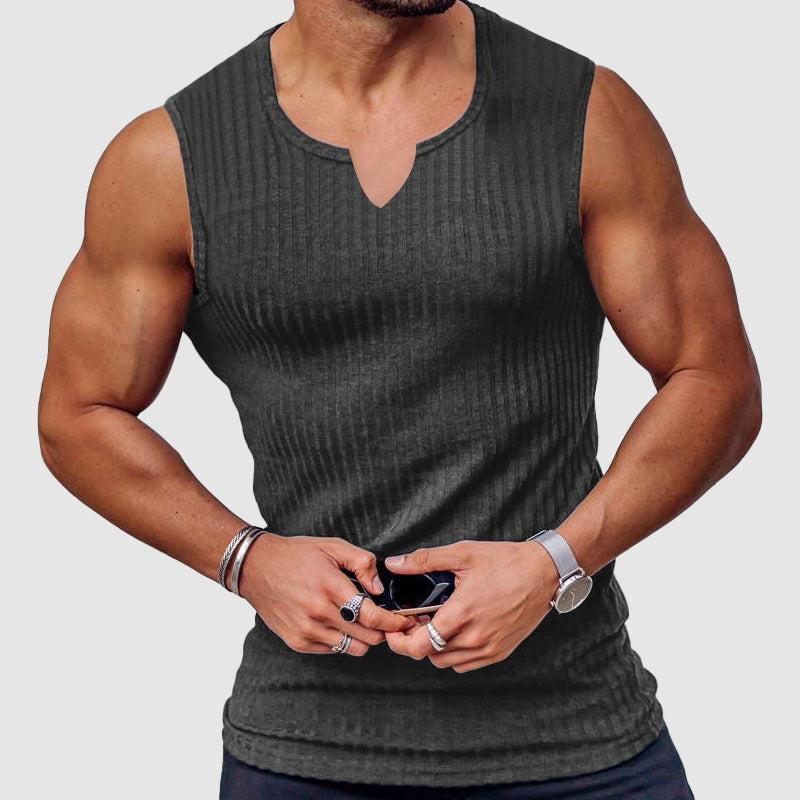 Hustle V-Neck Tank Top