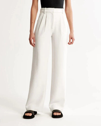 Tailored Wide-Leg Pants