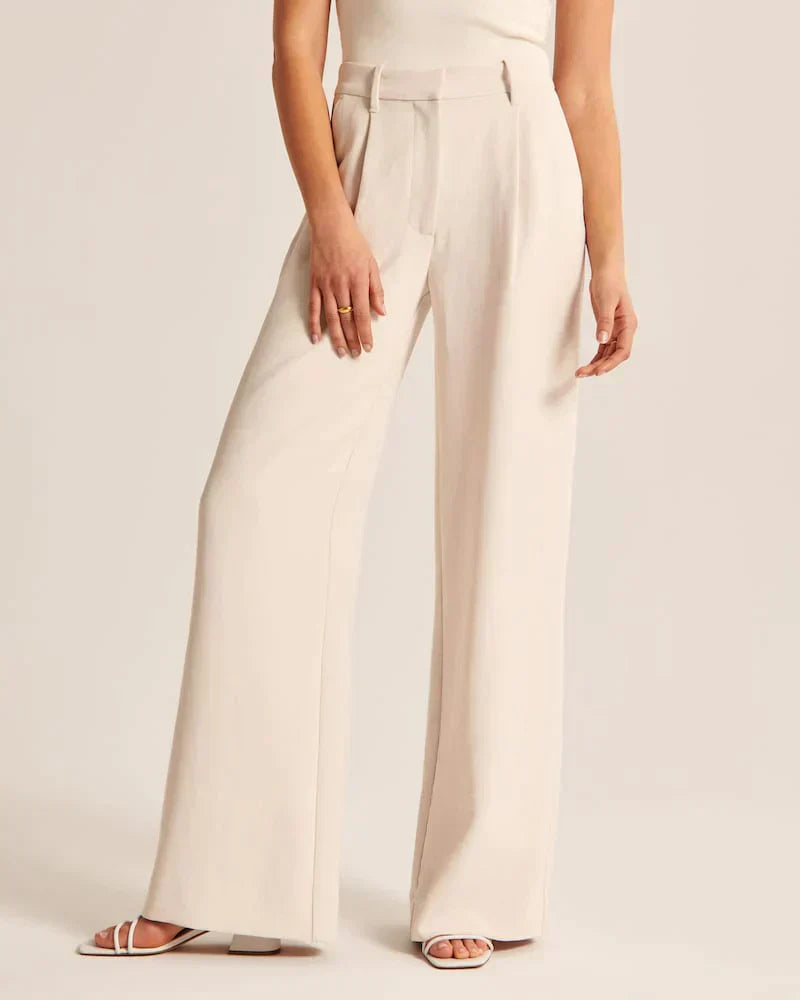 Tailored Wide-Leg Pants