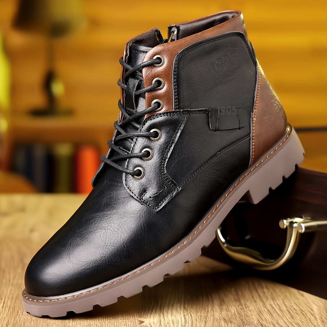 Aston | Sturdy leather lace-up boots