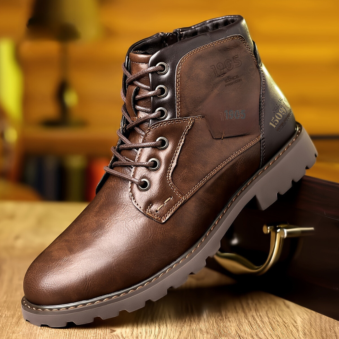 Aston | Sturdy leather lace-up boots