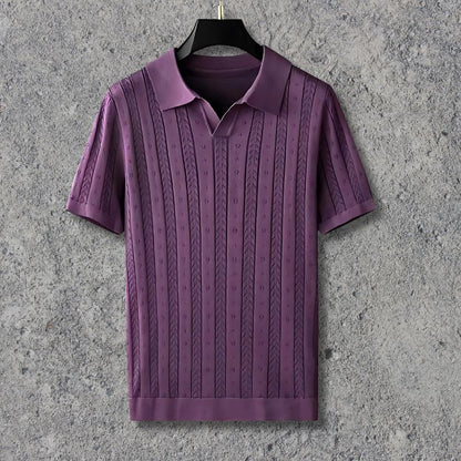 LuxeVibe V-Neck Polo