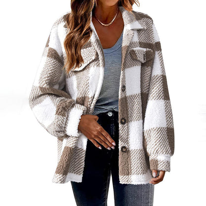 Casual Warm Plaid Coat