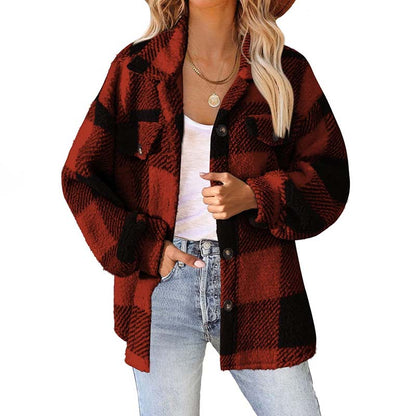 Casual Warm Plaid Coat