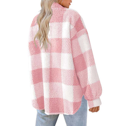 Casual Warm Plaid Coat