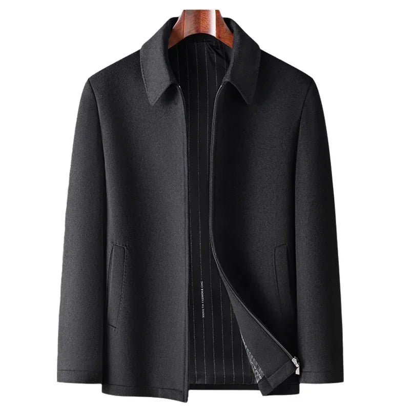 Jason Woolen Zipper Coat